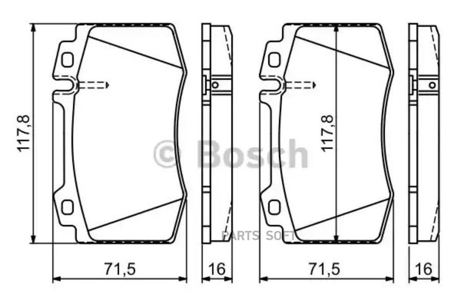 

Тормозные колодки Bosch 0986495278