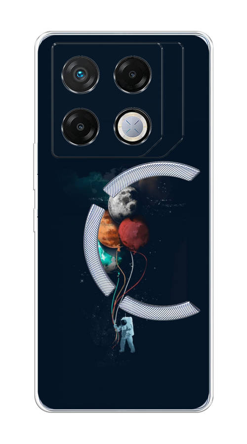 

Чехол на Infinix GT 20 Pro "Космонавт с шариками", Разноцветный, 3106250-1