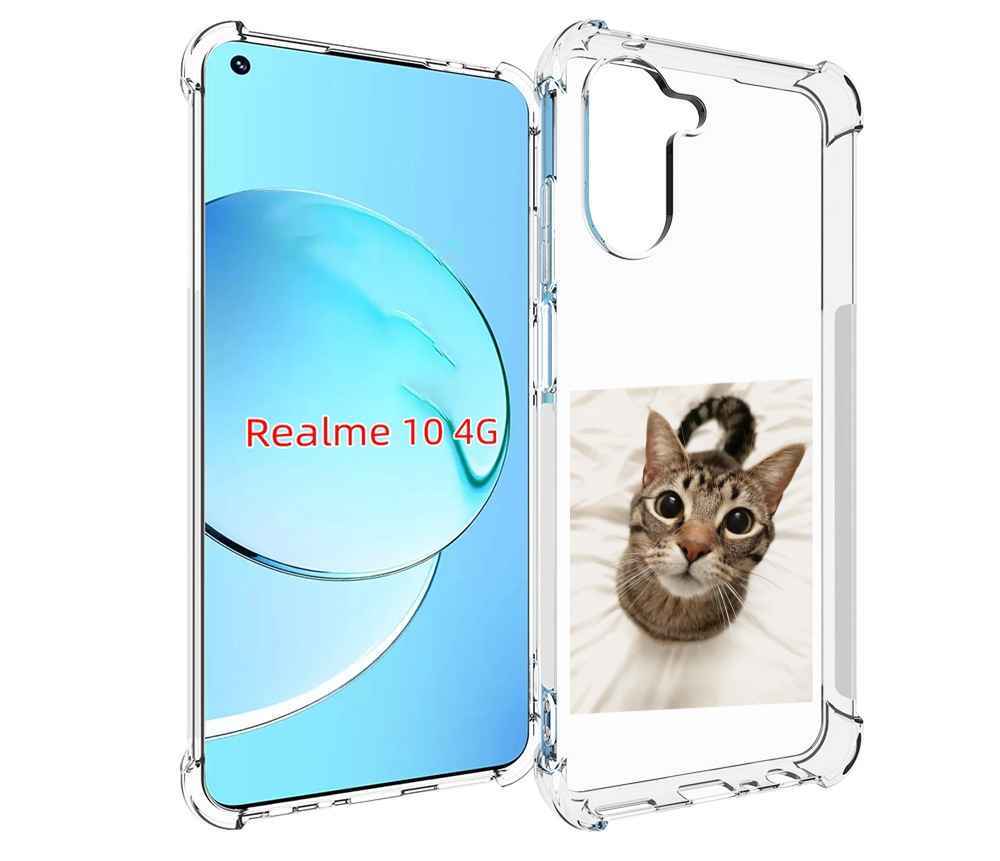 

Чехол MyPads Котик для Realme 10, Прозрачный, Tocco