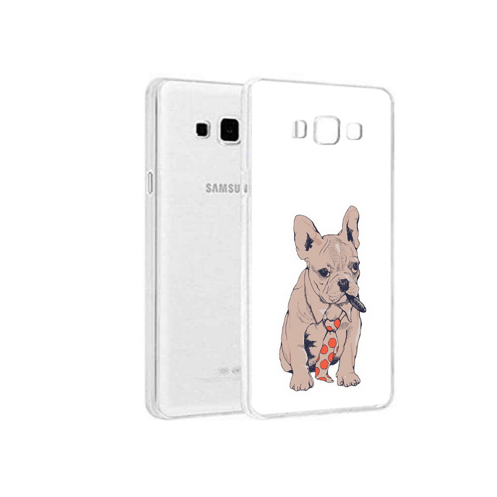 

Чехол MyPads Tocco для Samsung Galaxy On5 бульдог с сигарой, Прозрачный, Tocco