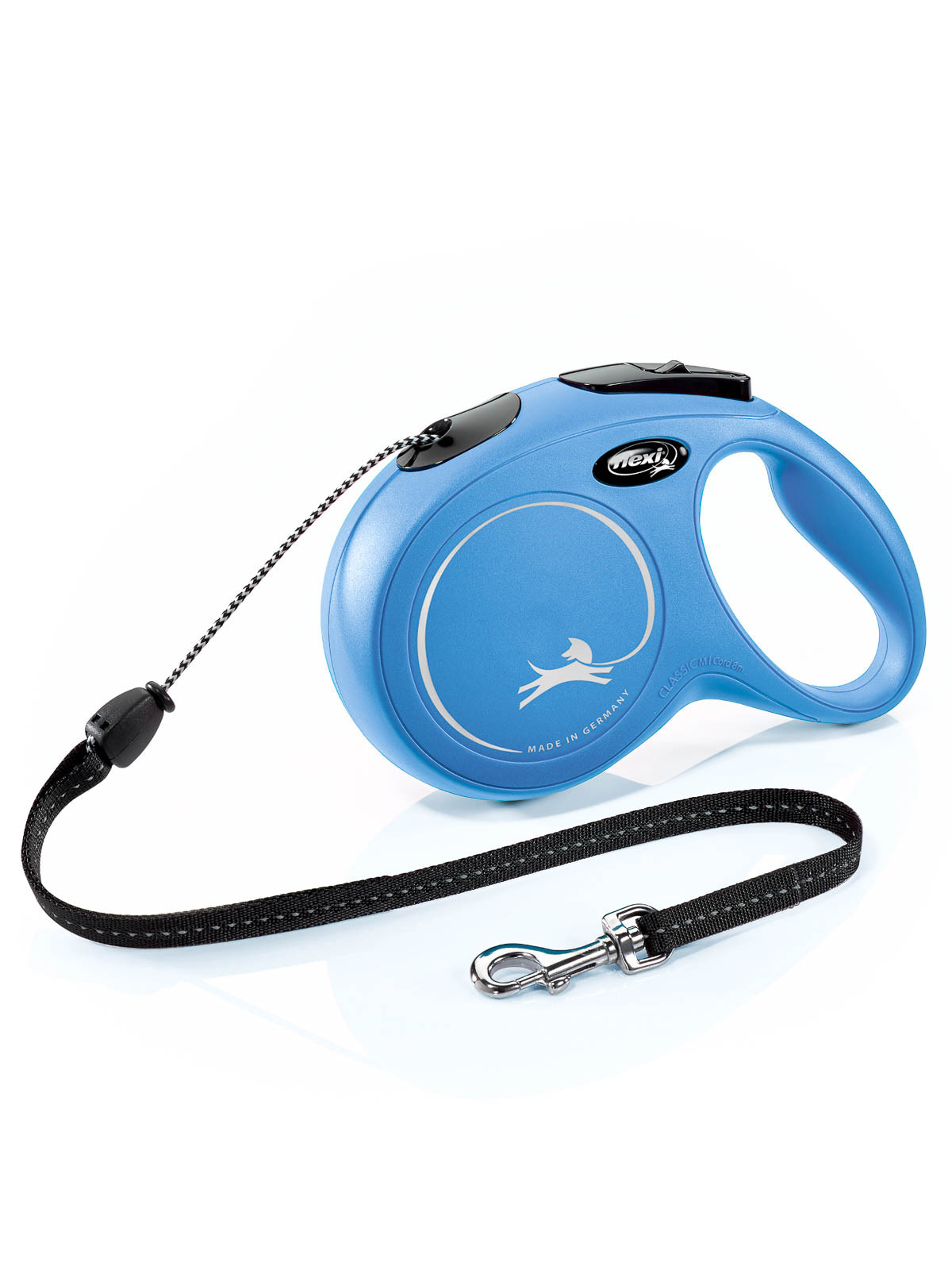 

Рулетка Flexi New Classic M до 20 кг трос синяя, 8 м