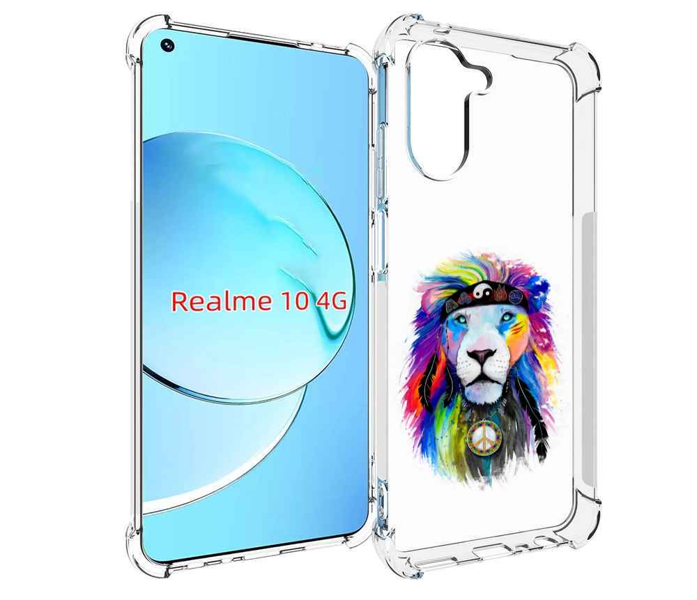 

Чехол MyPads Лев 3 для Realme 10, Прозрачный, Tocco