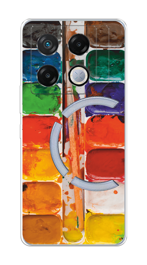 

Чехол на Infinix GT 20 Pro "Акварель", Красный;желтый;синий, 3106250-1