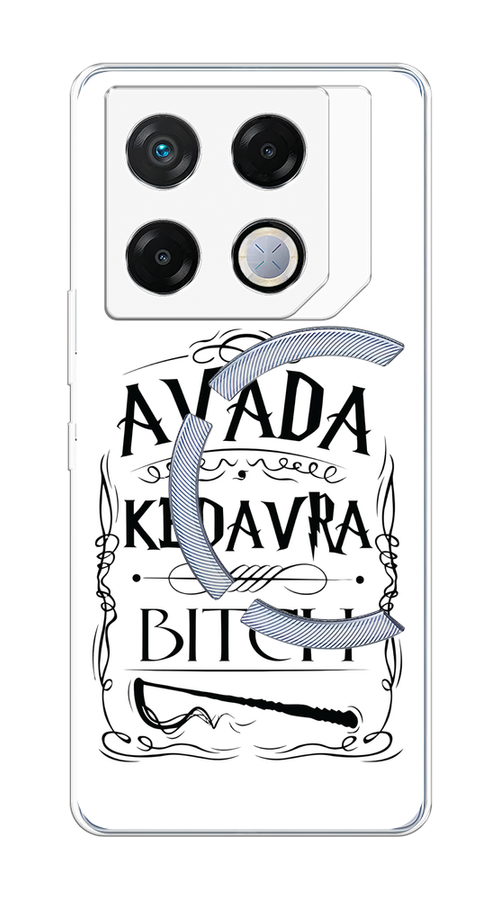 

Чехол на Infinix GT 20 Pro "Avada kedavra bitch", Белый;серый;черный, 3106250-1