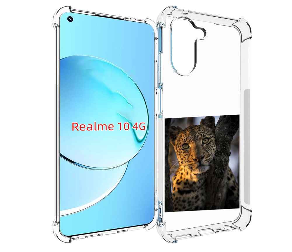 

Чехол MyPads Леопард для Realme 10, Прозрачный, Tocco