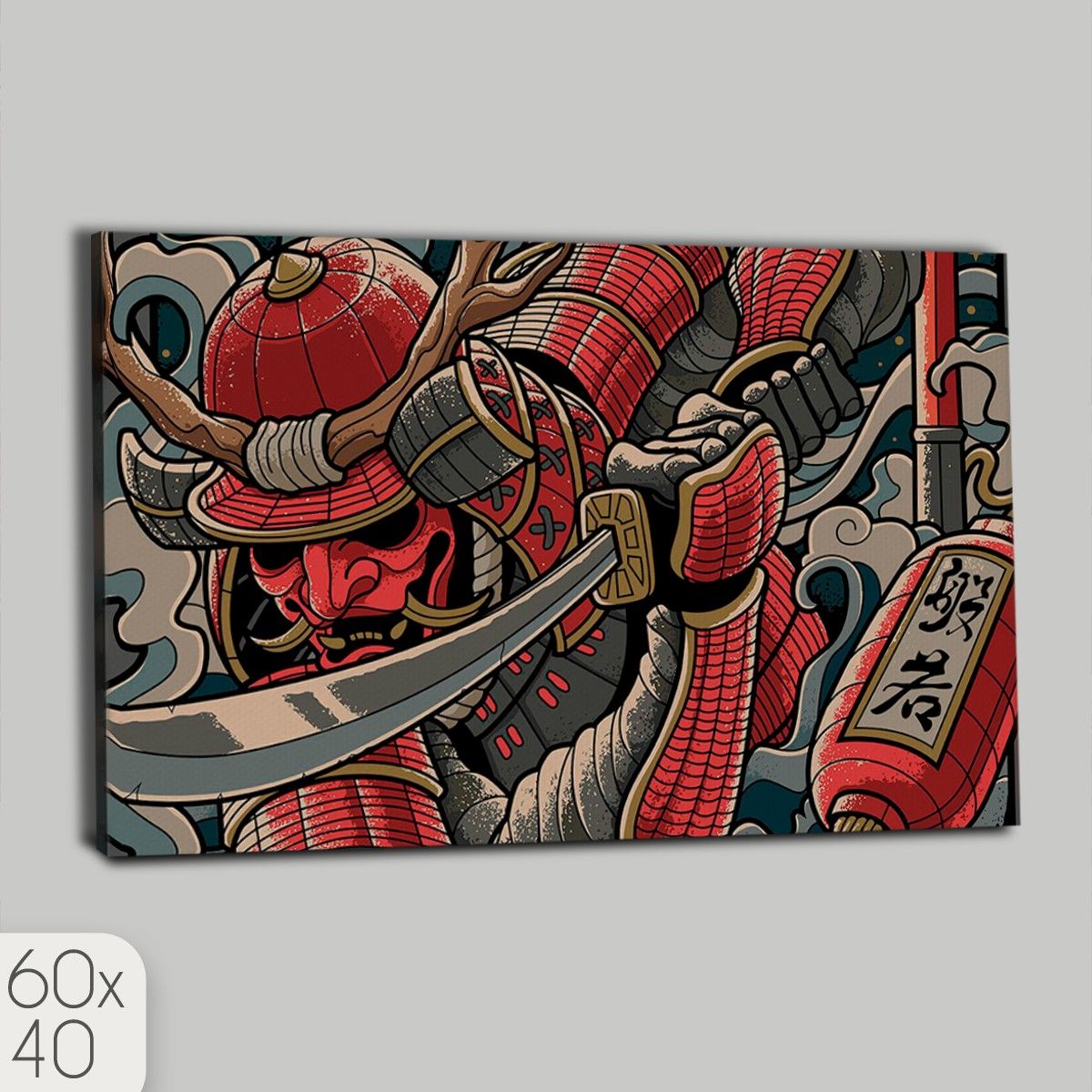 Картина интерьерная на холсте Самурай Япония Воин - 1835