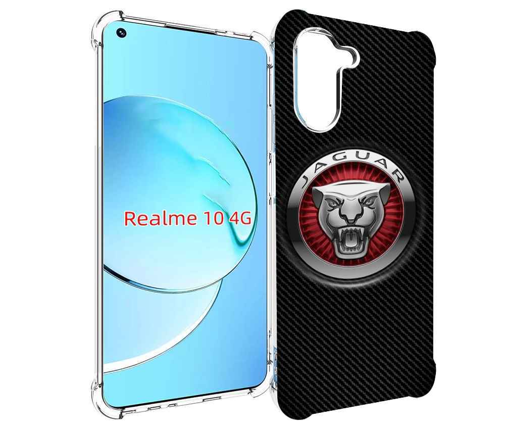 

Чехол MyPads Лого-ягуар для Realme 10, Прозрачный, Tocco
