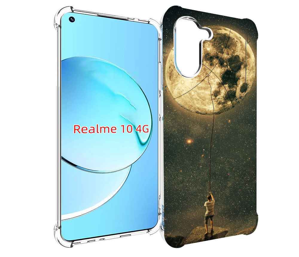 

Чехол MyPads Луна-светит для Realme 10, Прозрачный, Tocco