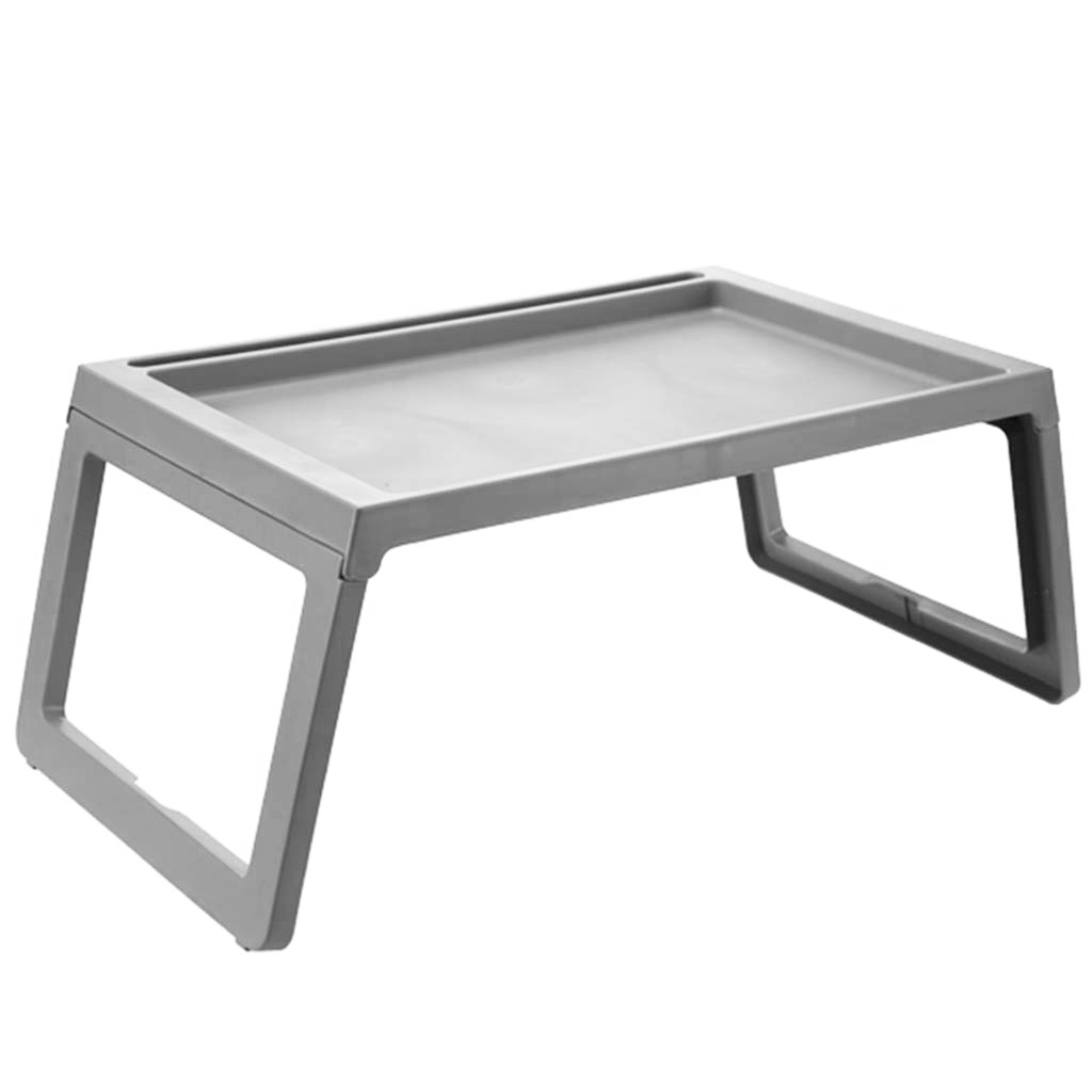 фото Складной столик для ноутбука и завтрака, серый, 68х36х27,5 см, blonder home bh-tbl-02