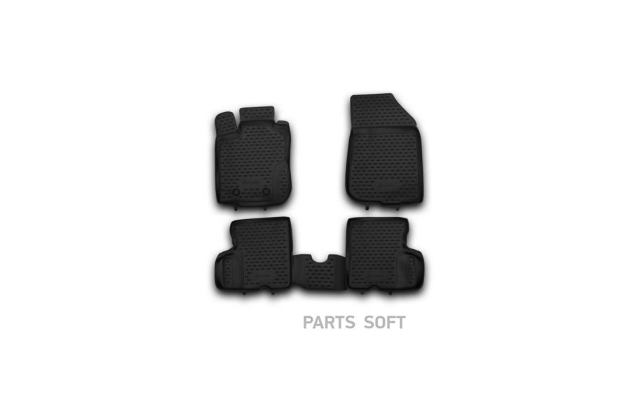 

Коврики в салон RENAULT Duster 4WD, 2011-2015, 4 шт. (полиуретан)