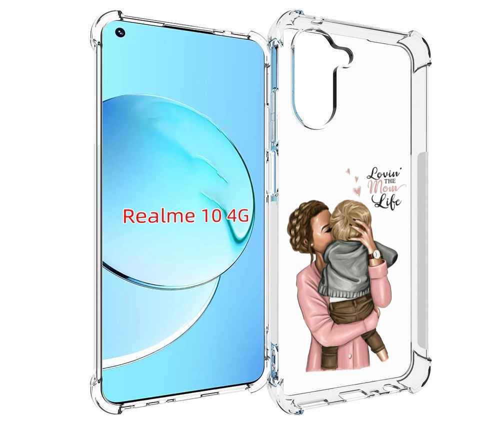 

Чехол MyPads Любовь-мамы детский для Realme 10, Прозрачный, Tocco