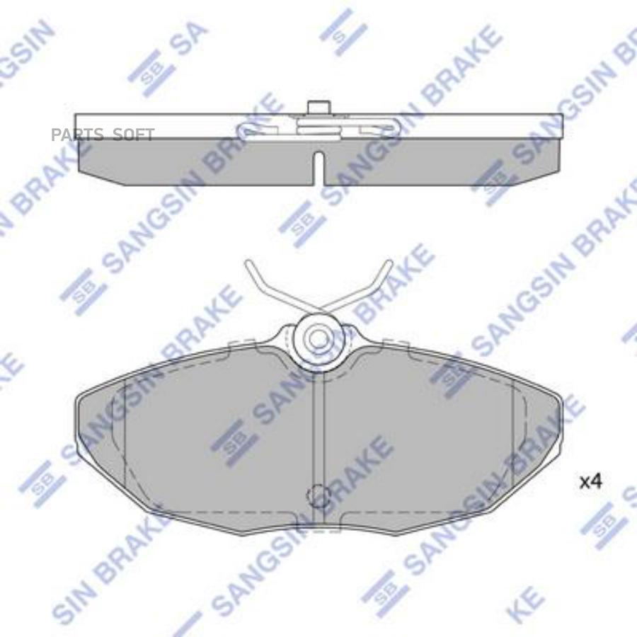 

Колодки Тормозные Задние Jaguar S-Type Sangsin brake SP4062