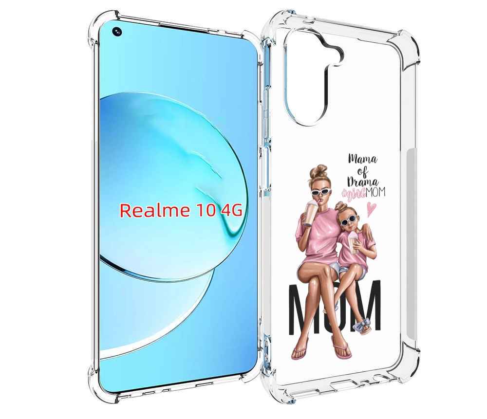 

Чехол MyPads Мама-мечты женский для Realme 10, Прозрачный, Tocco