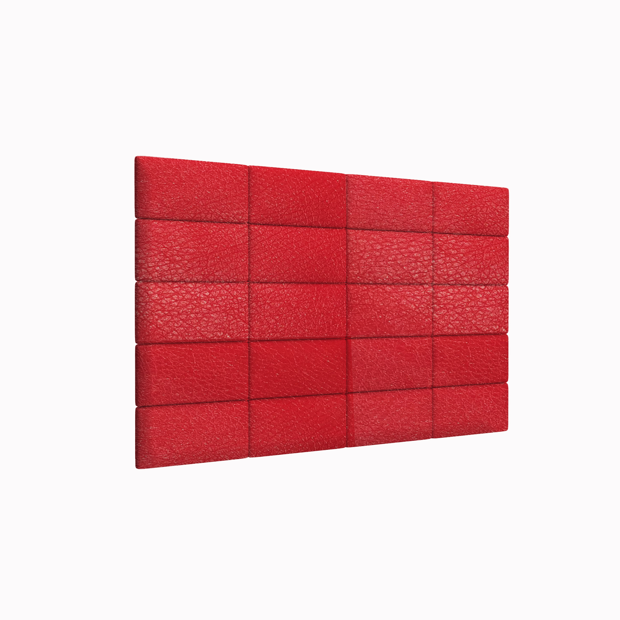 Мягкие обои Eco Leather Red 15х30 см 4 шт.