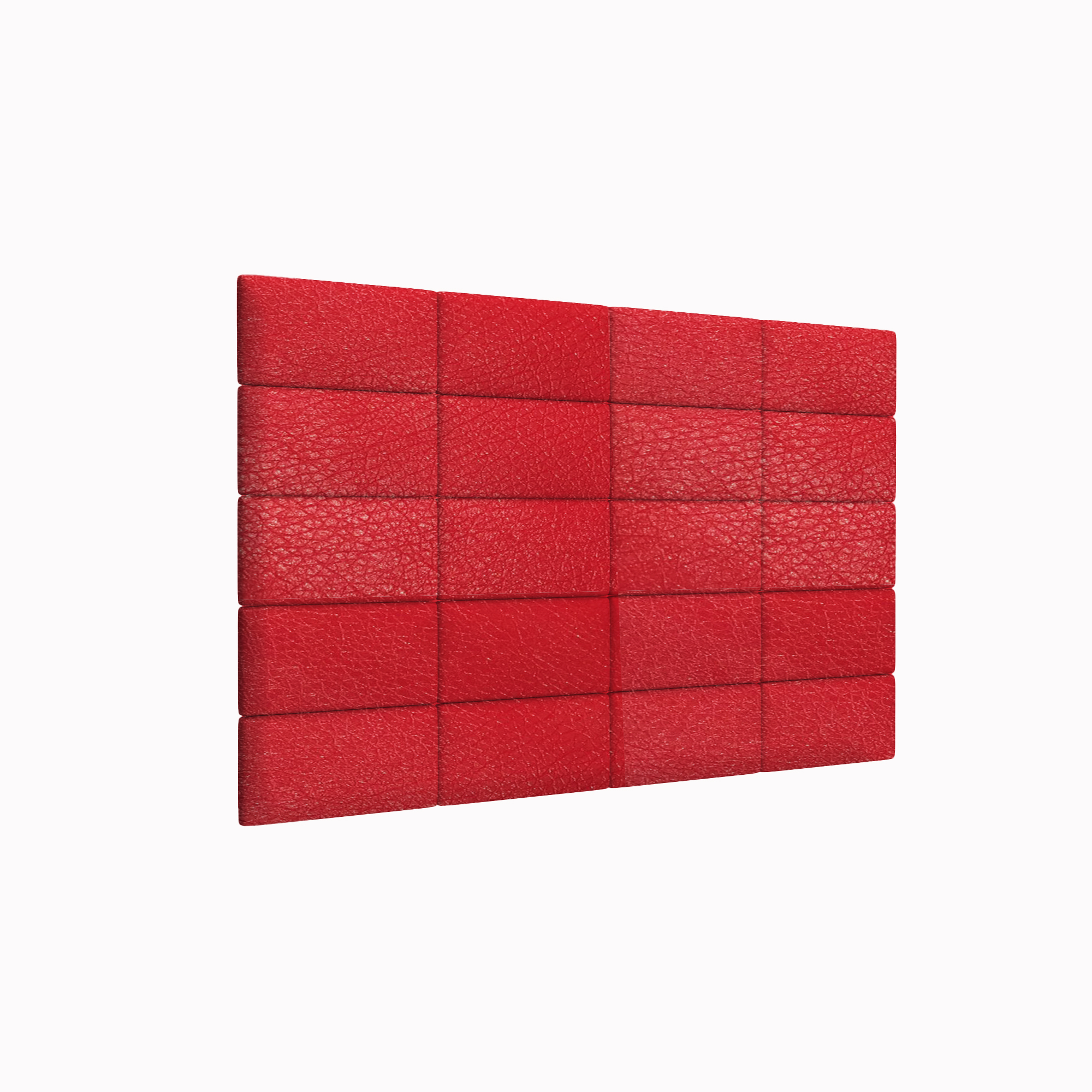 фото Мягкие обои eco leather red 15х30 см 4 шт. tartilla