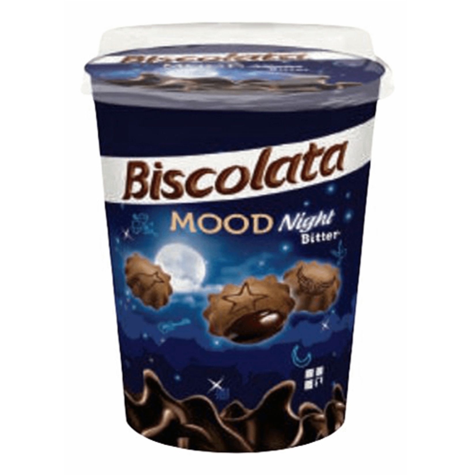 

Печенье Biscolata Mood Night Bitter с черным шоколадом 115 г