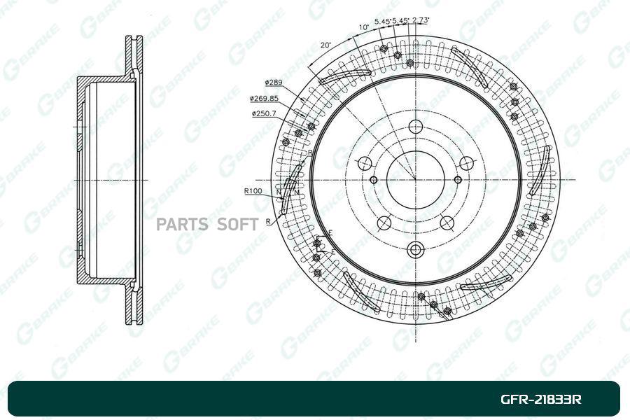 

Диск Тормозной Вентилируемый Перфорированный G Brake Gfr 21833R Правый 1Шт GBRAKE GFR21833