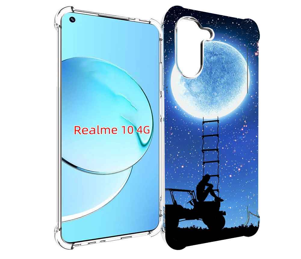 

Чехол MyPads Машина-на-лун для Realme 10, Прозрачный, Tocco