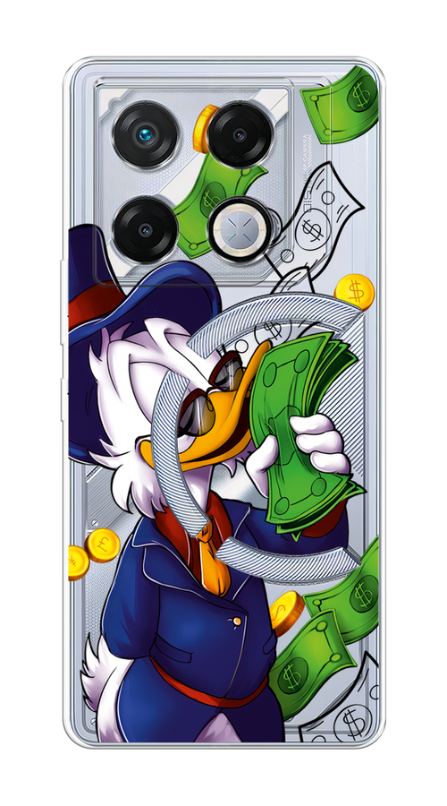 

Чехол на Infinix GT 20 Pro "Scrooge McDuck with Money", Синий;зеленый;белый, 3106250-1