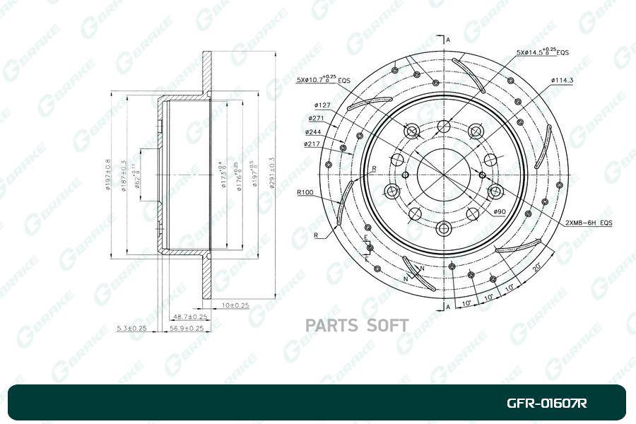 

Диск Тормозной Перфорированный G-Brake Gfr-01607R Правый 1Шт GBRAKE GFR01607R