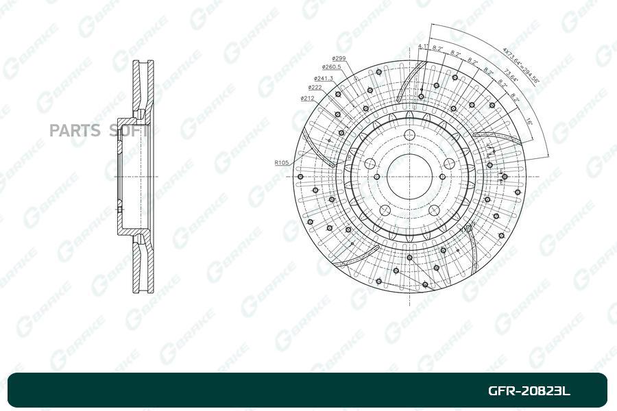 

Диск Тормозной Перфорированный G-Brake Gfr-20823L Левый 1Шт GBRAKE GFR20823L