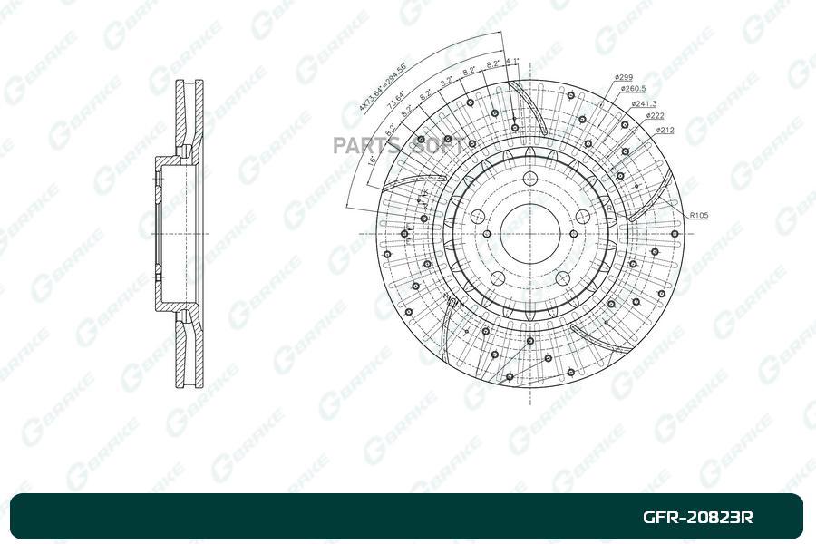 

Диск Тормозной Перфорированный G-Brake Gfr-20823R Правый 1Шт GBRAKE GFR20823R