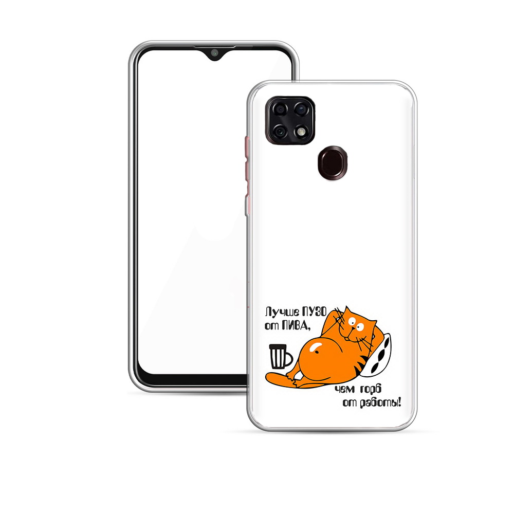 

Чехол MyPads Tocco для ZTE Blade 20 Smart лучше пузо (PT226940.456.449), Прозрачный, Tocco