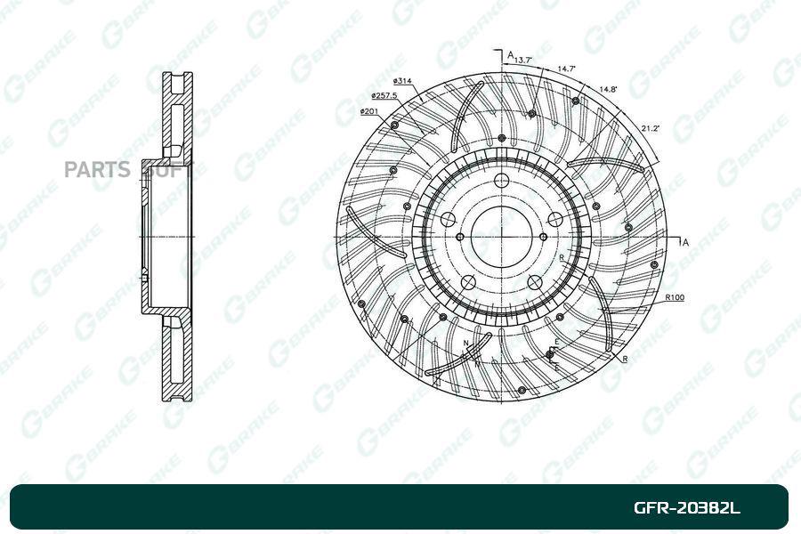 

Диск Тормозной Перфорированный Вентилируемый G Brake Gfr 20382L Левый 1Шт GBRAKE GFR20382L