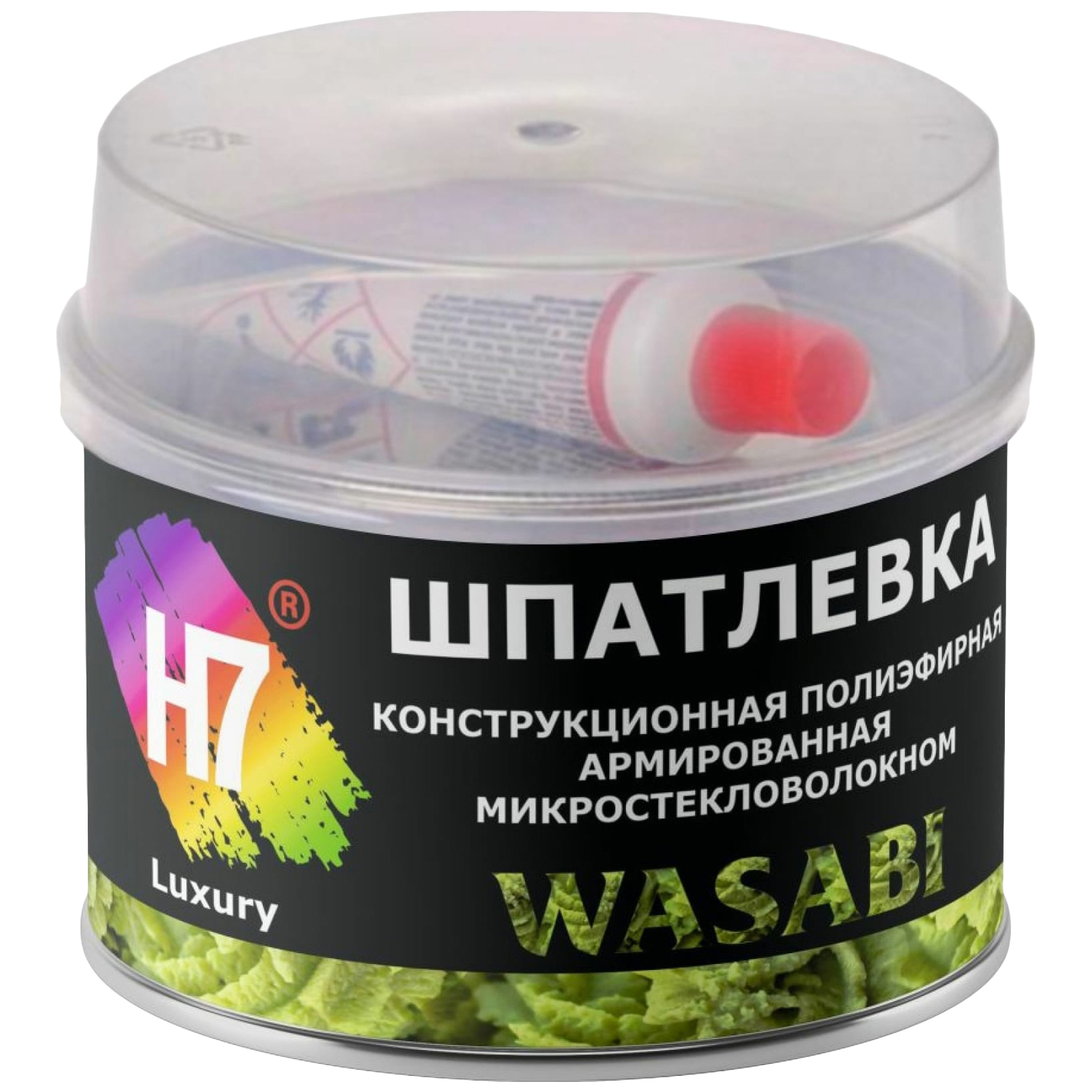 Шпатлевка автомобильная H7 774219 Wasabi, с микростекловолокном, 0,25 мл.