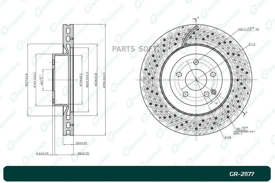 

Диск Тормозной Перфорированный Вентилируемый G-Brake Gr-21177 1Шт GBRAKE GR21177