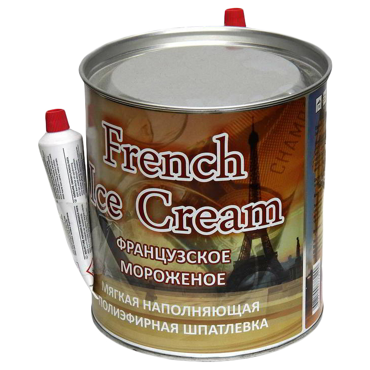 Шпатлевка автомобильная H7 778200 French Ice Cream, мягкая, 2 литра.