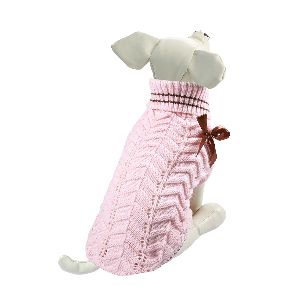 Свитер для собак TRIOL Бантик XS, розовый, размер 20см