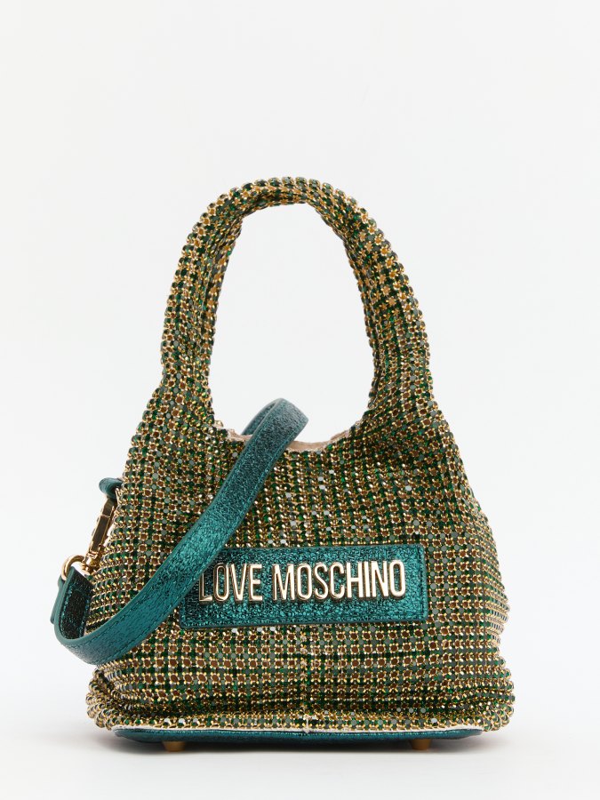

Сумка женская LOVE MOSCHINO JC4044PP FW23 зеленая, Зеленый, JC4044PP FW23