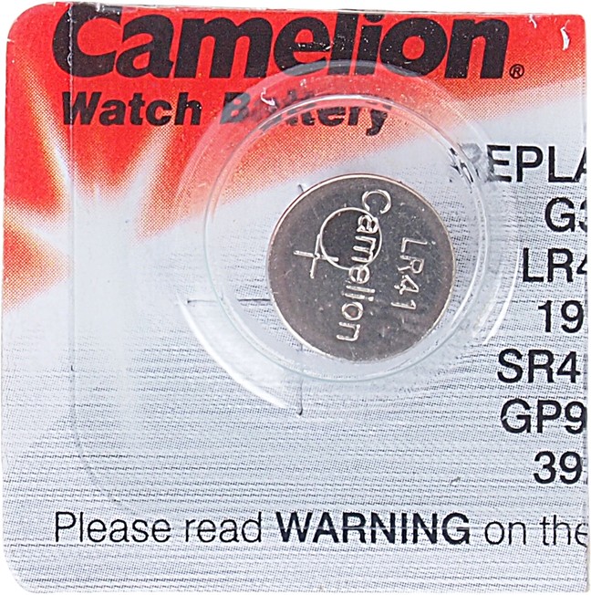 Батарейка SR41W 392 1.5V таблетка (часы) блистер 10шт. (цена за 1шт.) Saline CAMELION