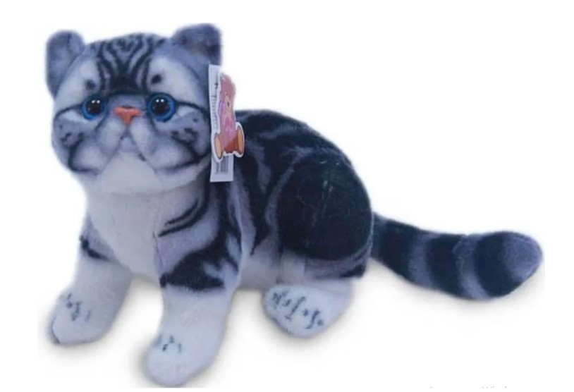 Мягкая игрушка Panawealth кошка полосатая, 24 см, 1017