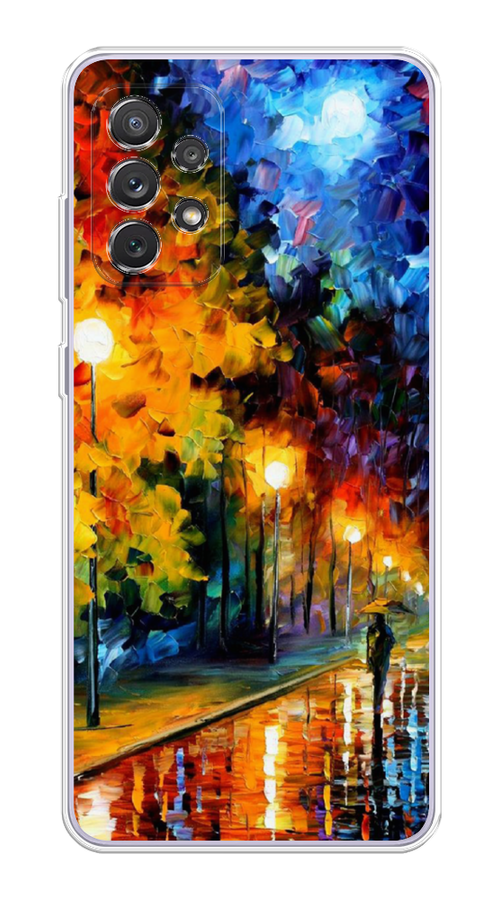 

Чехол на Samsung Galaxy A73 "Безлюдная улочка", Оранжевый;желтый;синий, 2104650-1