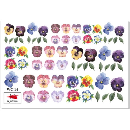 

Набор, N-DESIGN, Слайдер-дизайн WC-14, Violets, 2 шт.