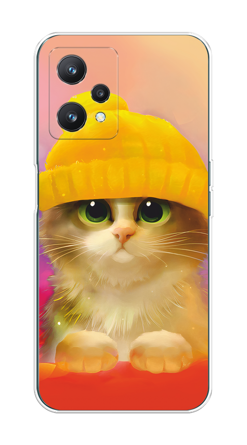 

Чехол Awog на Realme 9 Pro "Котенок в желтой шапке", Желтый, 2511150-1