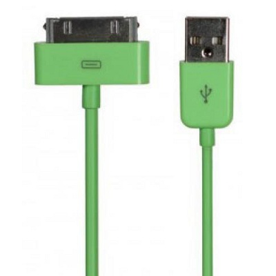 фото Usb-кабель для apple 30-pin rhds (зеленый) gsmin