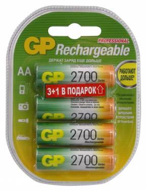 Аккумулятор GP 270AAHC3/1 AA NiMH 2700mAh (промо:3+1) (4шт)