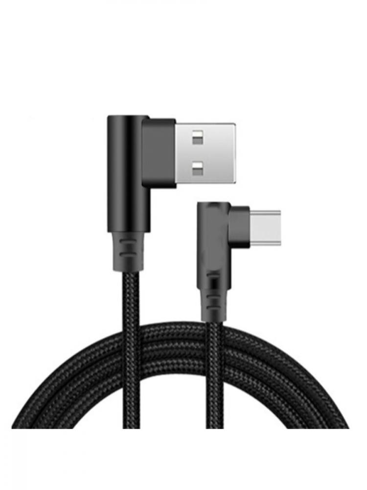 фото Кабель gsmin c6 usb - type-c в оплетке (120 см) (черный)