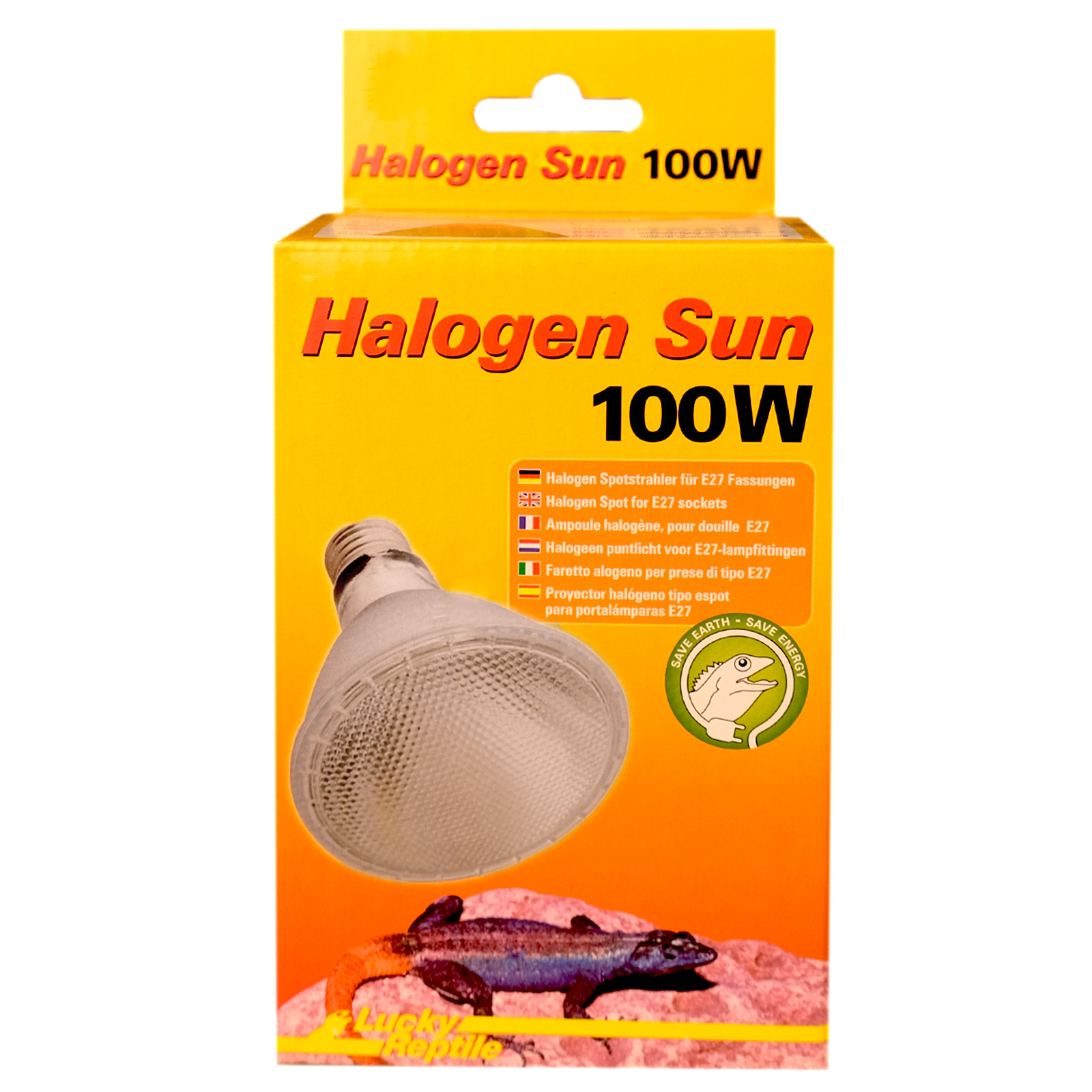 Галогенная лампа для террариума Lucky Reptile Halogen Sun Spot, 100 Вт