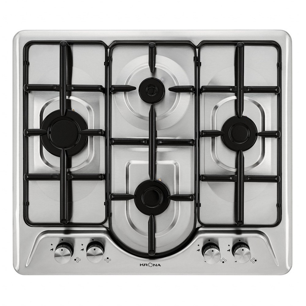 

Встраиваемая газовая панель Krona Agata 60 IX Inox, Agata