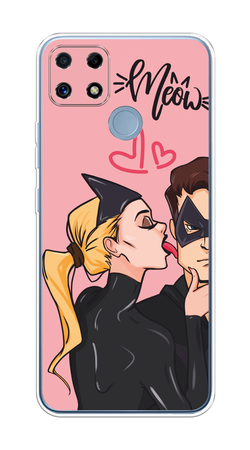 

Чехол Awog на Realme C25/C25s "Kiss of Cat Woman", Розовый;черный;бежевый, 257450-1