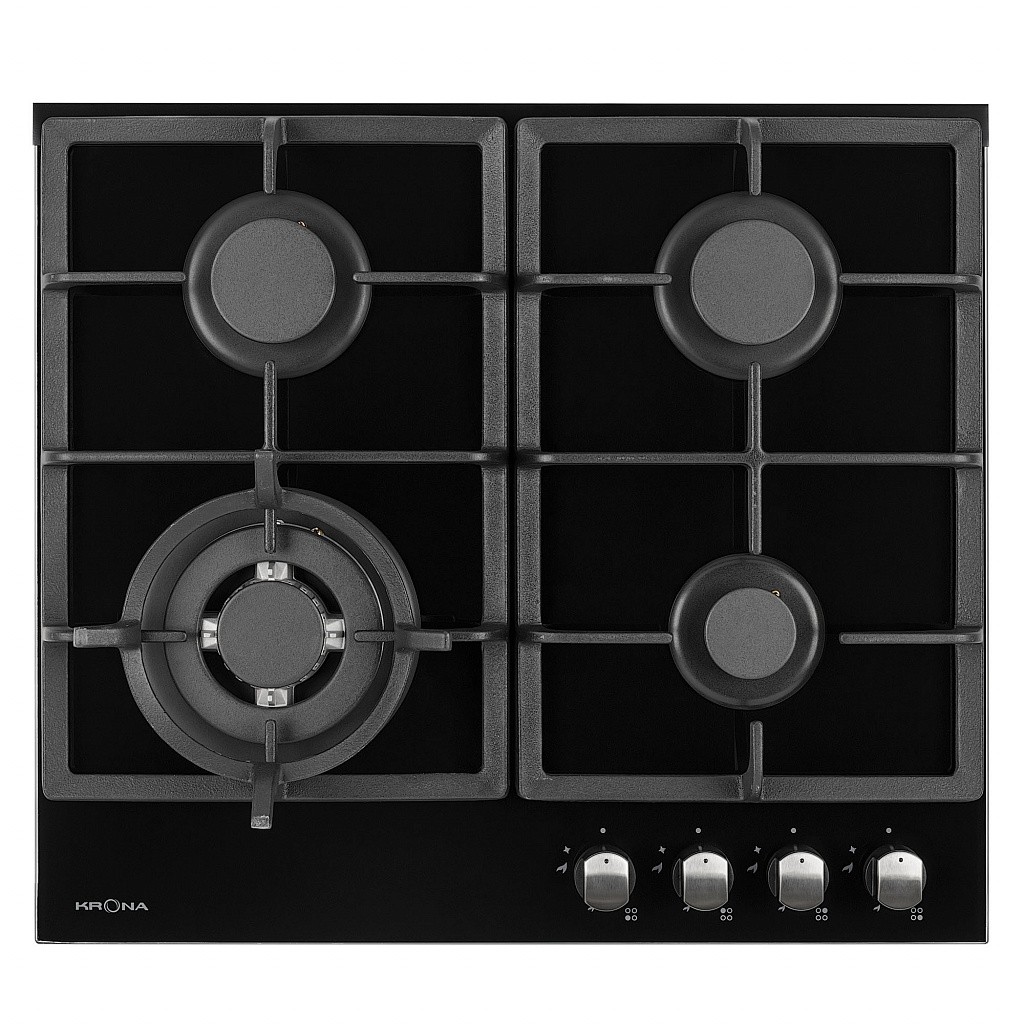 

Встраиваемая газовая панель Krona Armonia 60 Black, Armonia