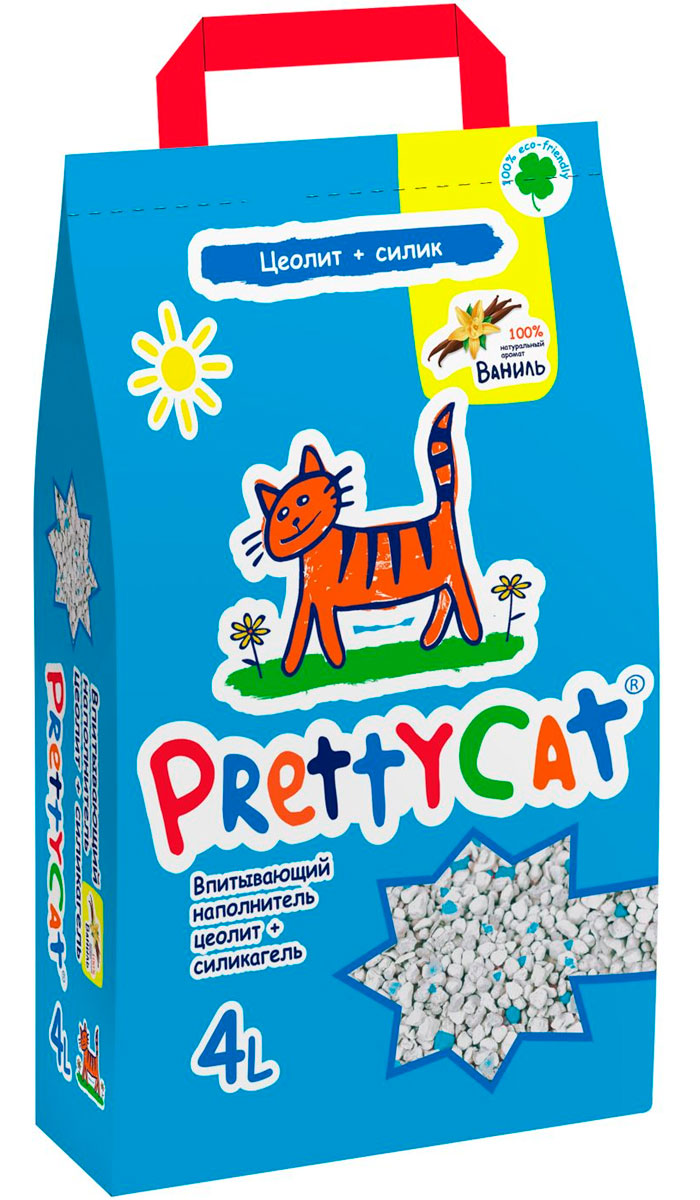 Впитывающий наполнитель PrettyCat Aroma Fruit глиняный, 4 л