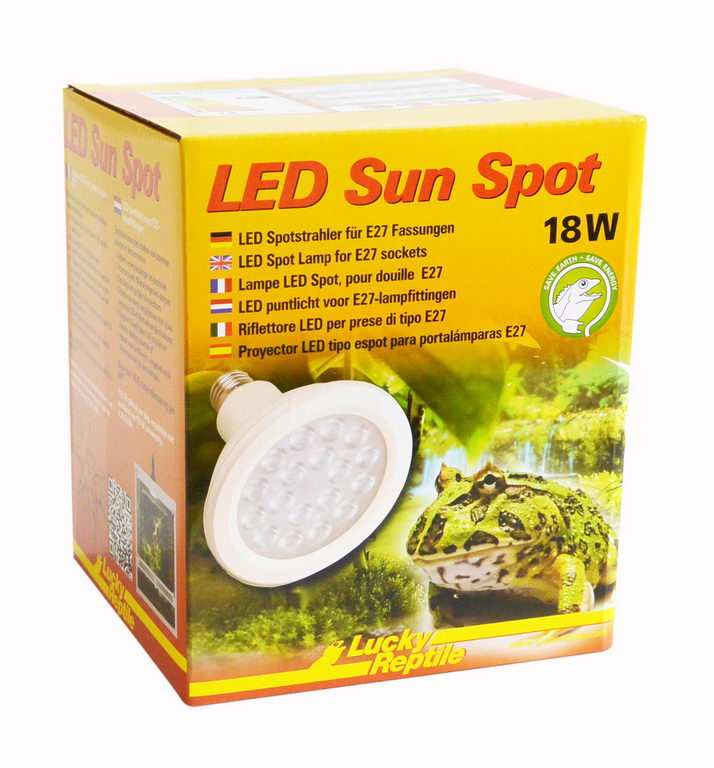 фото Светодиодная лампа для террариума lucky reptile led sun spot, 18 вт