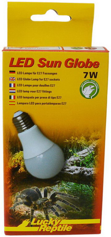 фото Светодиодная лампа для террариума lucky reptile led sun globe, 7 вт