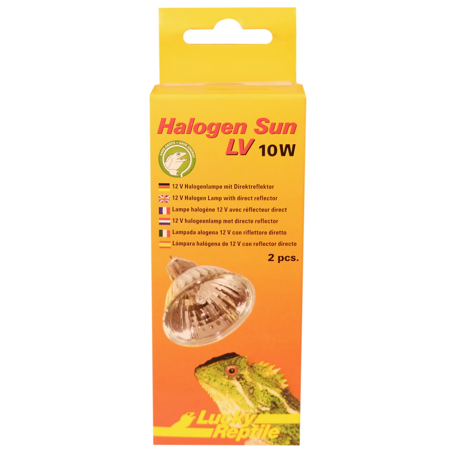 Галогенная лампа для террариума Lucky Reptile Halogen Sun, 10 Вт, 2 шт