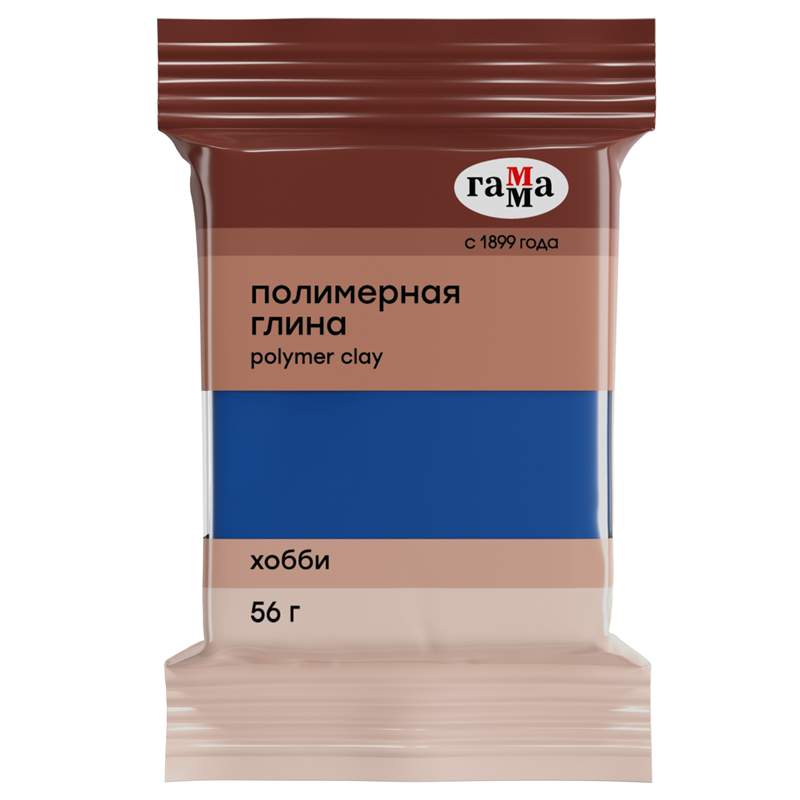 

Полимерная глина Гамма арт. 305071, 56 г., синий, 5 шт.